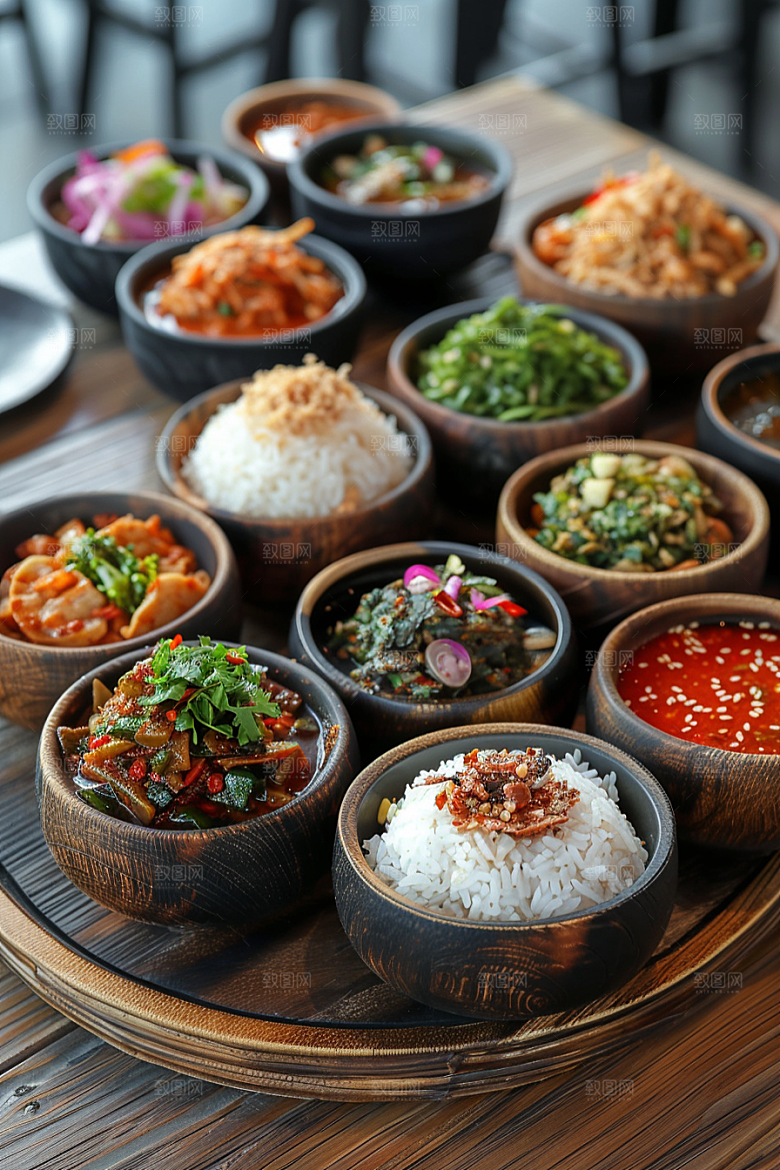泰国菜美食地方菜摄影图