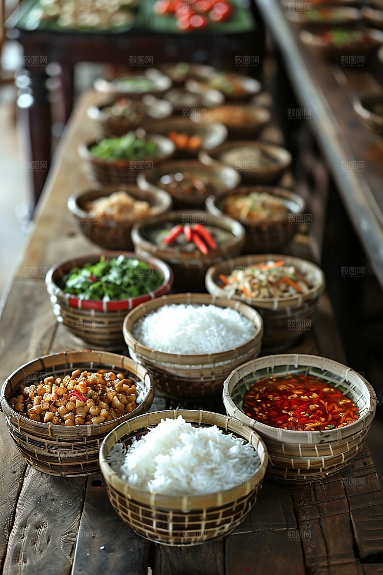 泰国菜地方菜泰餐摄影图