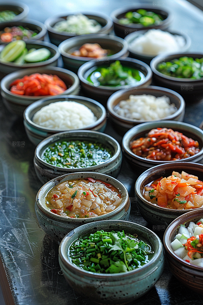 泰国菜冬阴功泰餐摄影图