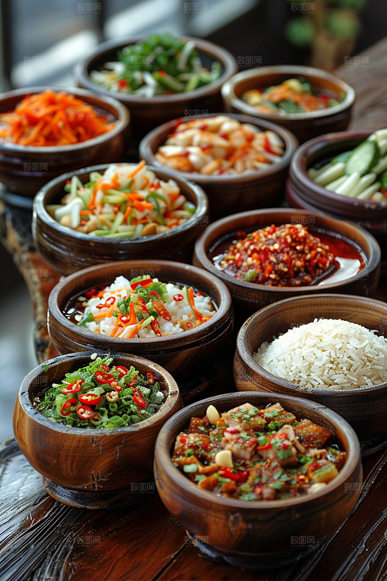 泰国菜美食咖喱摄影图