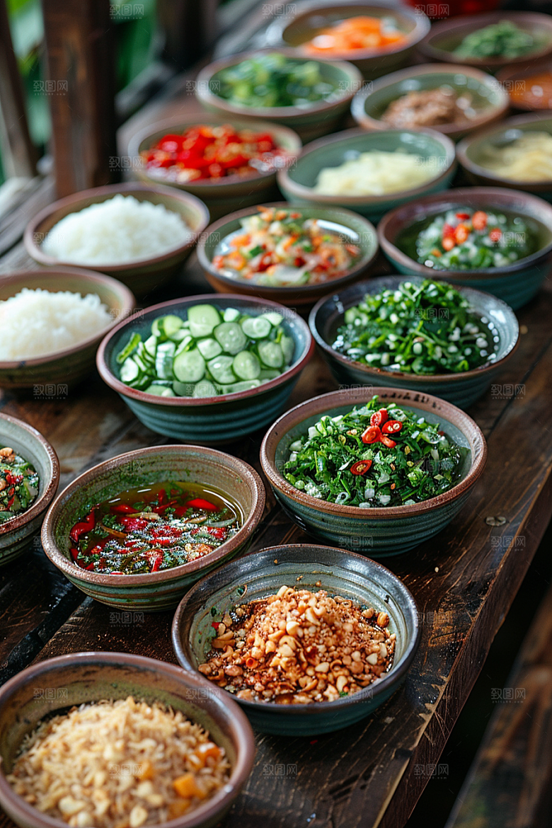 泰国菜咖喱美食摄影图
