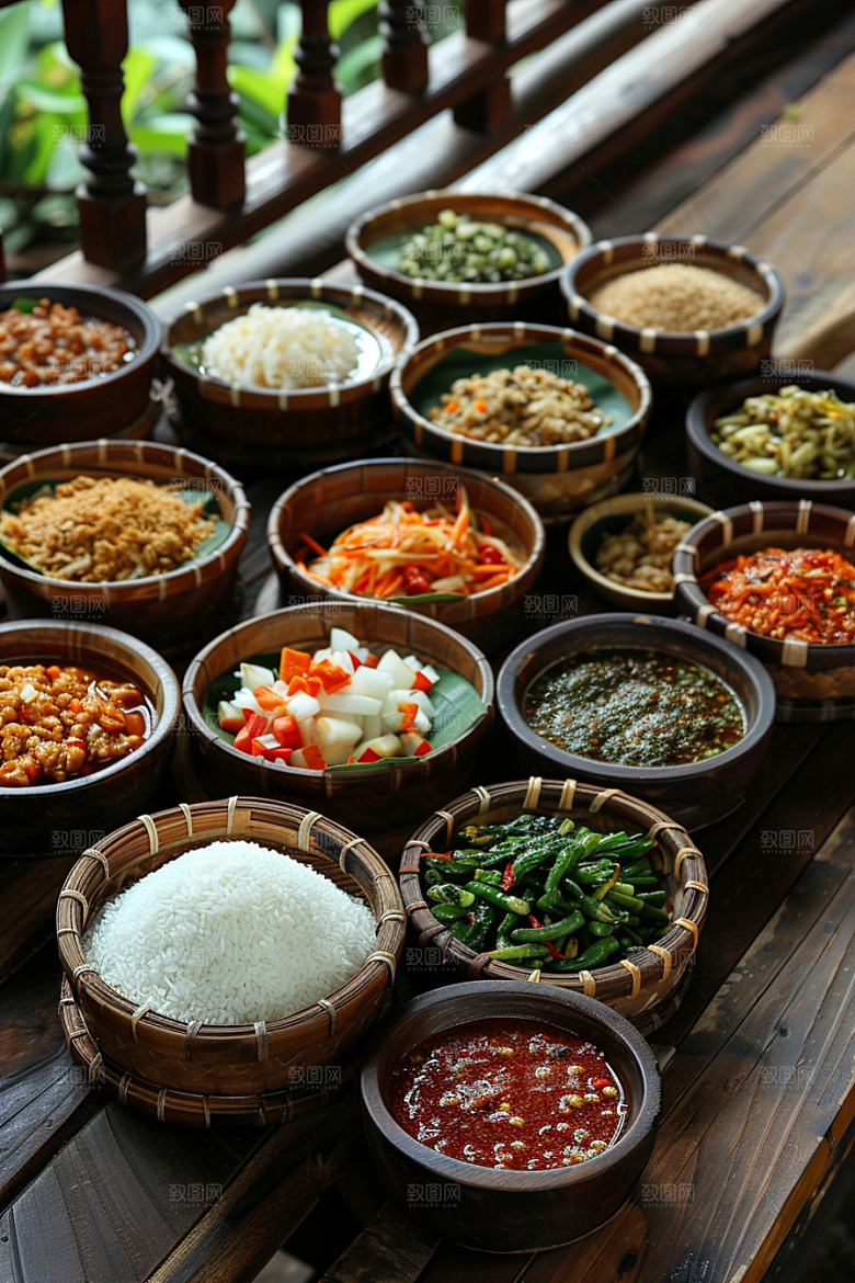 泰国菜香料特色摄影图