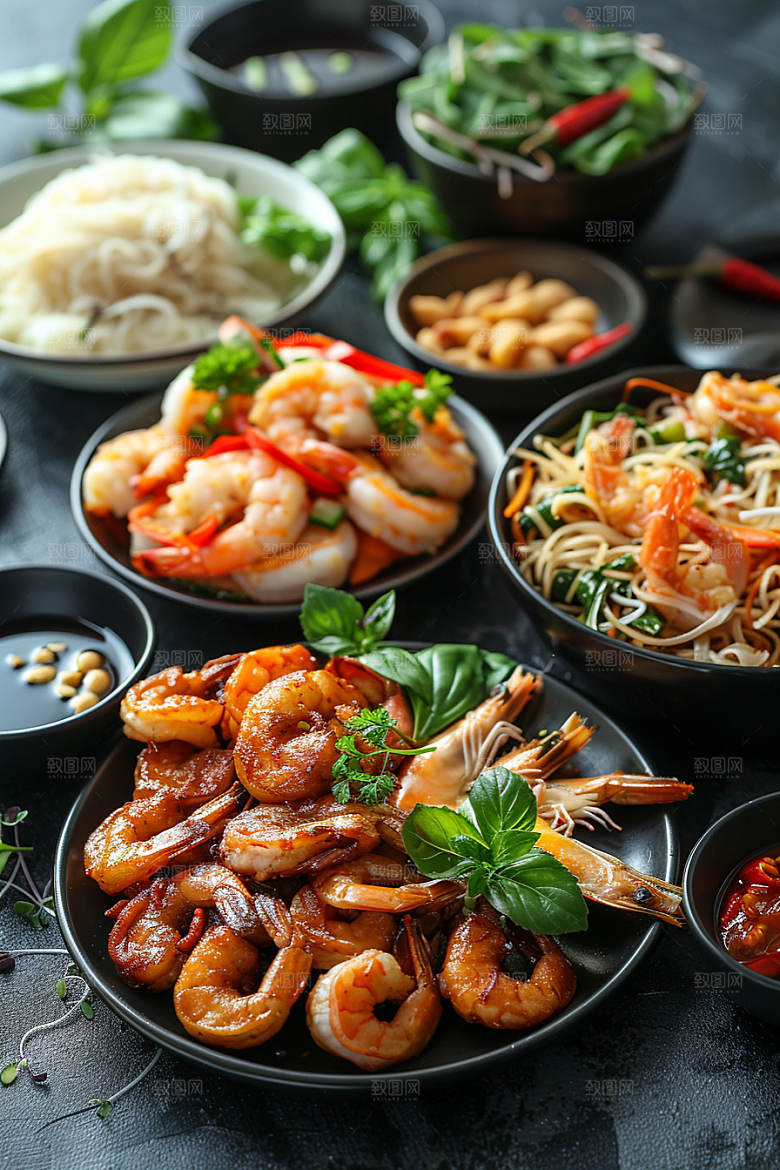 泰国菜美食特色摄影图
