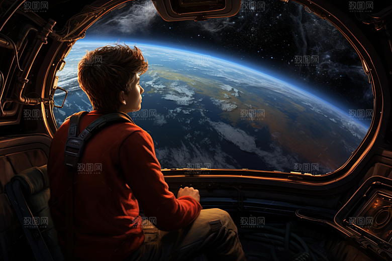太空男孩未来星球素材