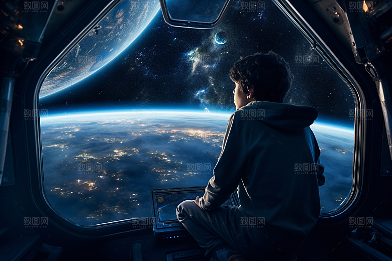 太空男孩航天宇航员素材