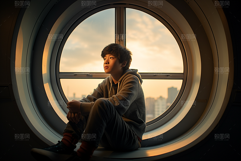 太空男孩航空科技感素材