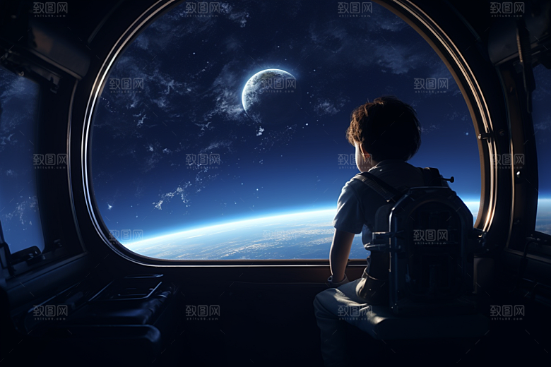 太空男孩宇航员航空素材