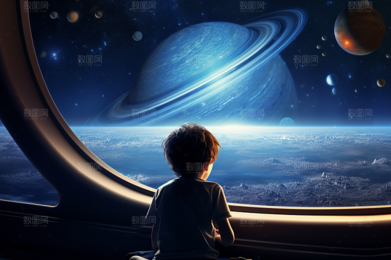 太空男孩未来空间站素材