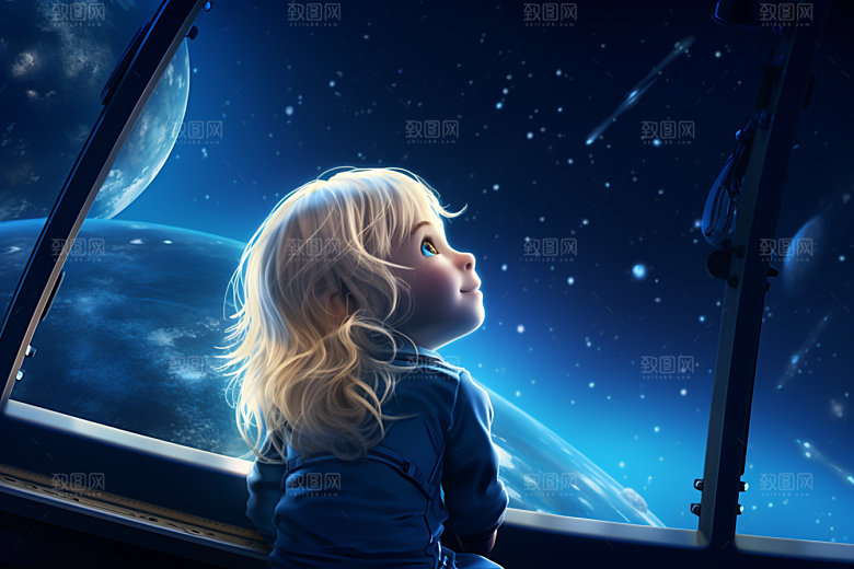 太空男孩航空空间站素材
