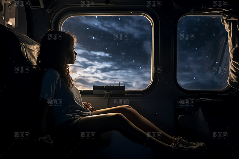 太空男孩星球科幻素材