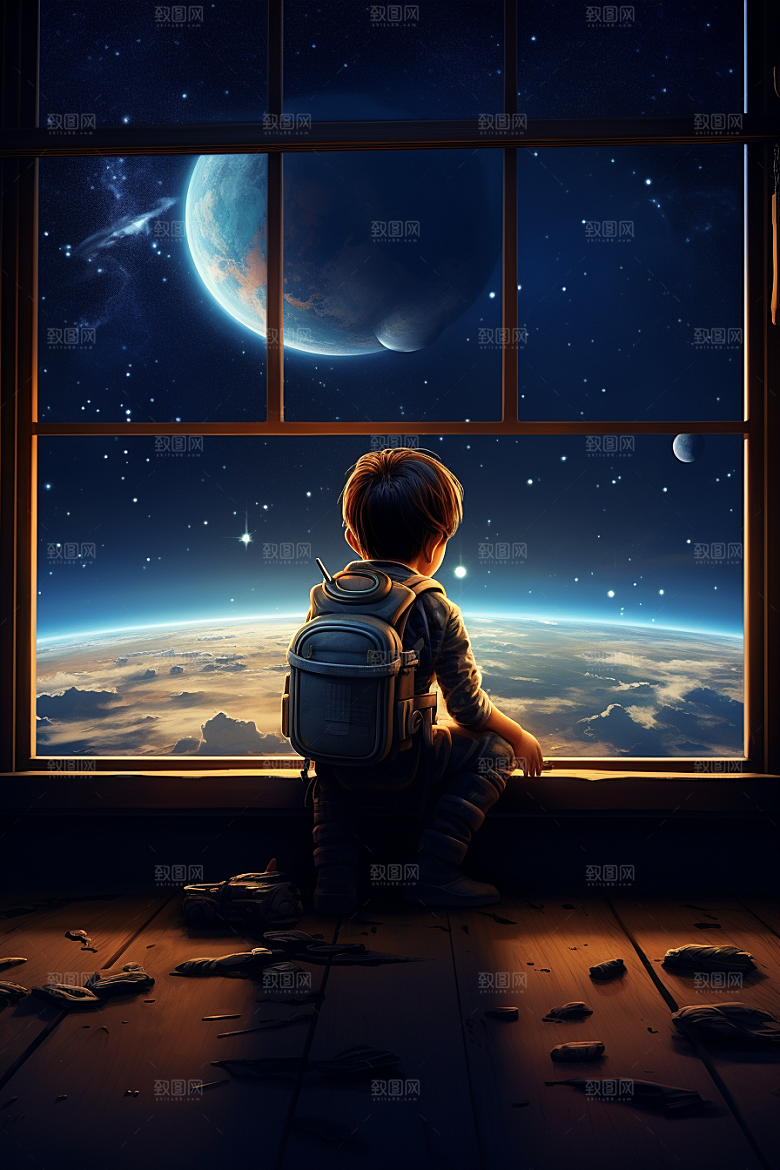 太空男孩航空宇宙星空素材