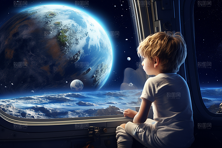 太空男孩高清星球素材