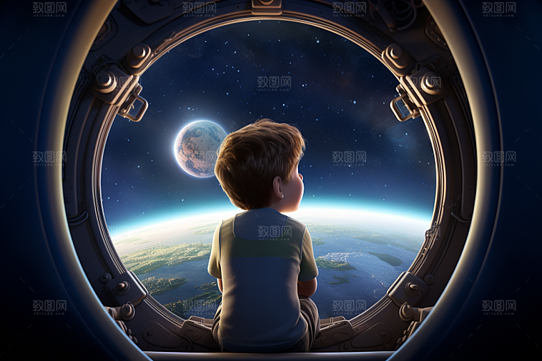 太空男孩宇航员航空素材