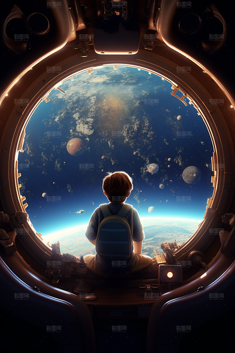 太空男孩高清宇航员素材