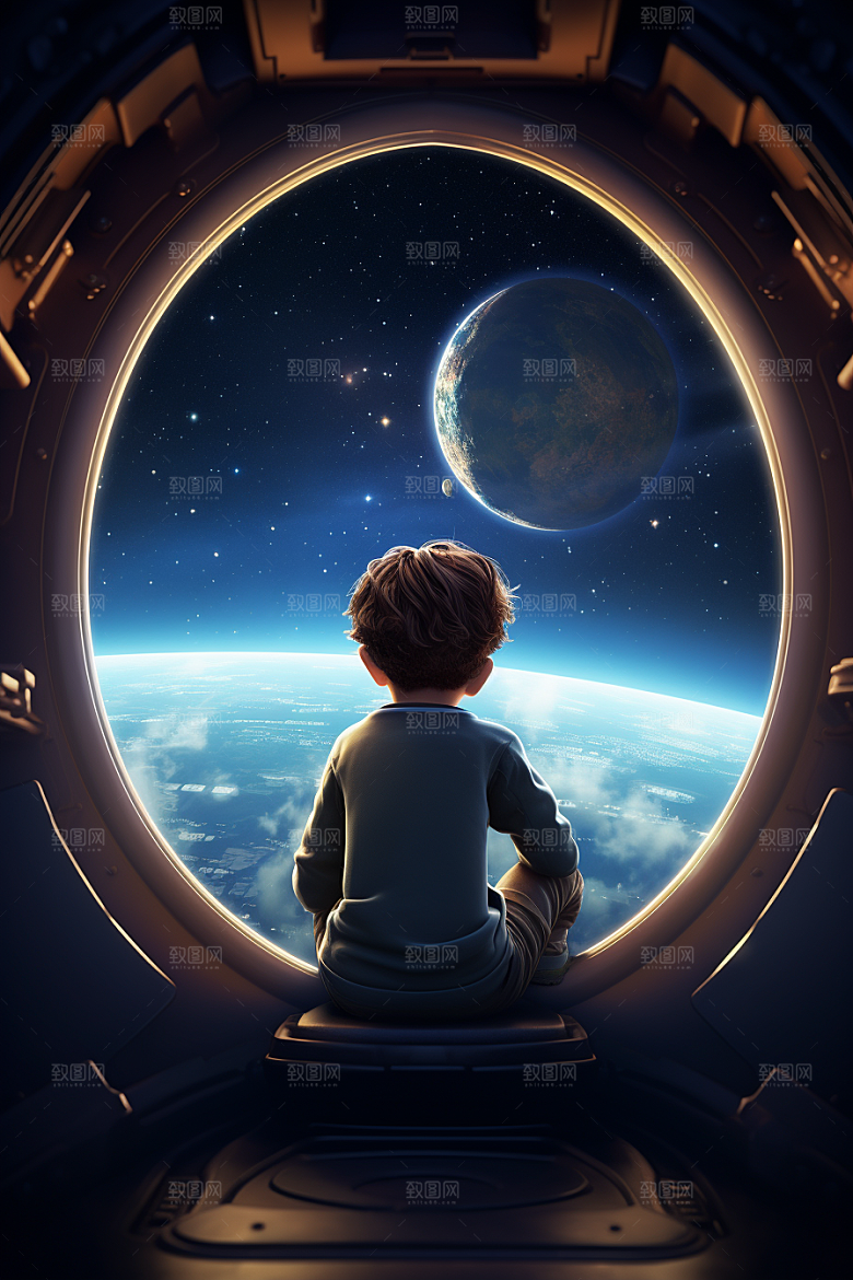 太空男孩宇航员航天素材