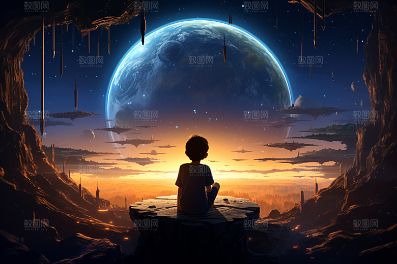 太空男孩高清宇航员素材
