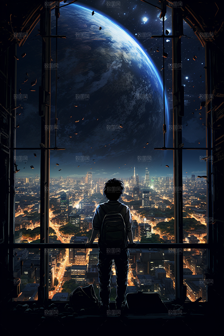 太空男孩高清未来素材