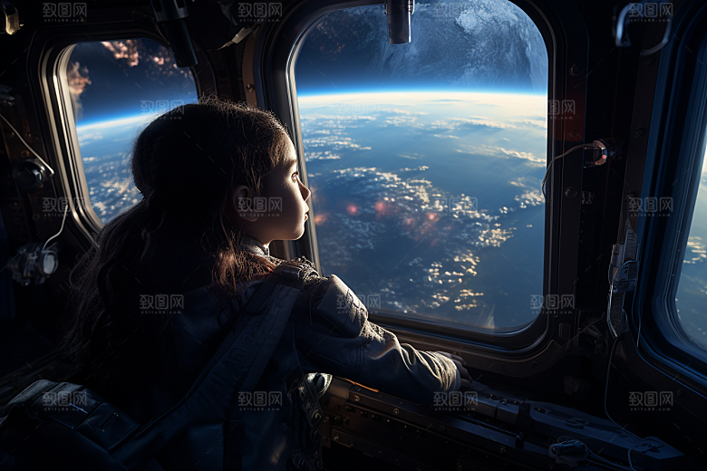太空男孩未来航天素材