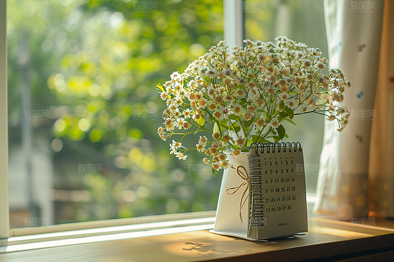 台历日常自然样机
