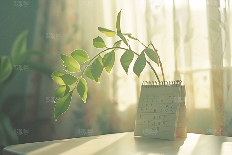 台历自然日历样机
