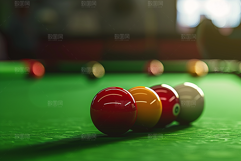 台球弹子球球馆素材