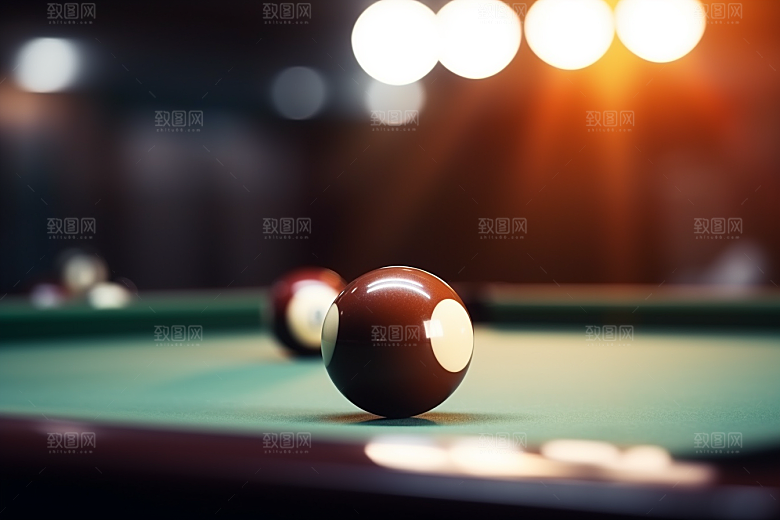 台球竞技高清素材