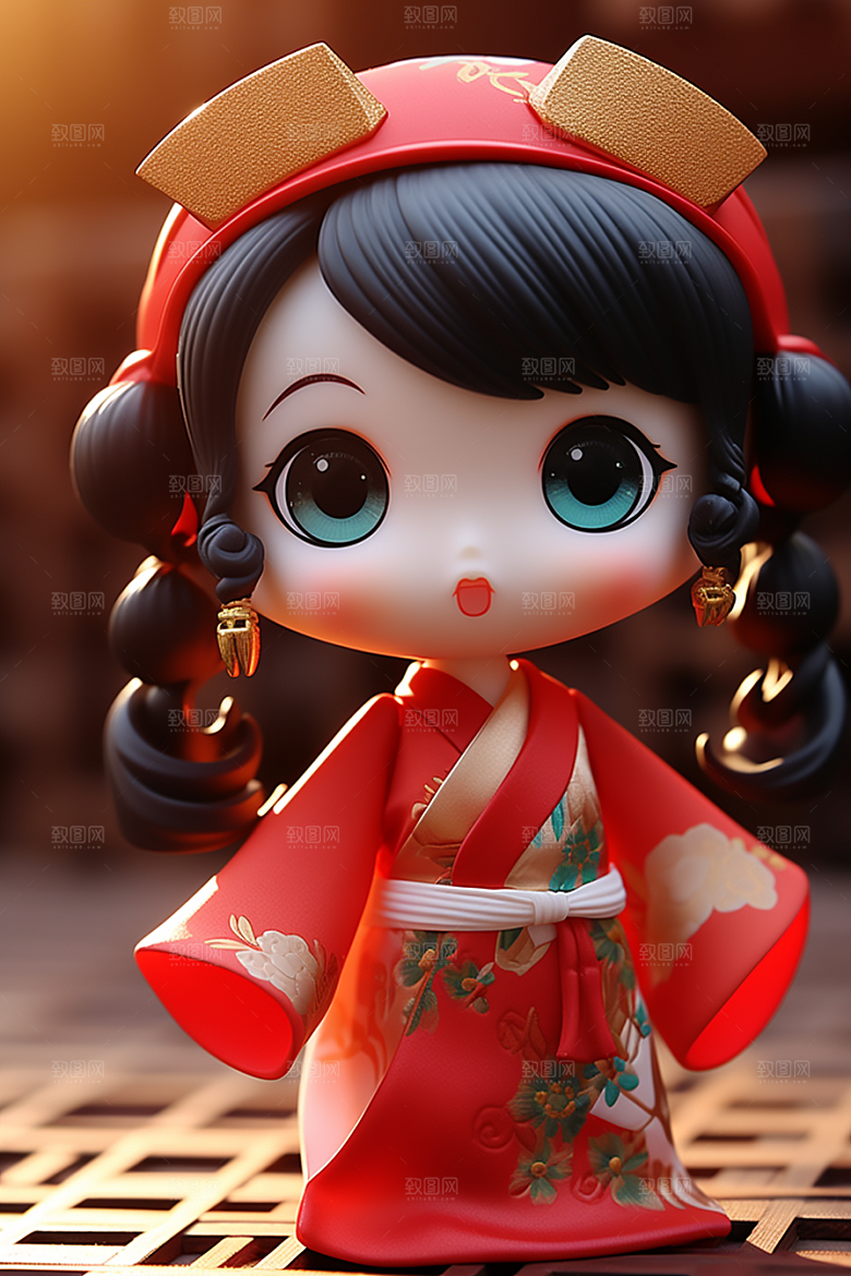 唐风人物汉服高清模型