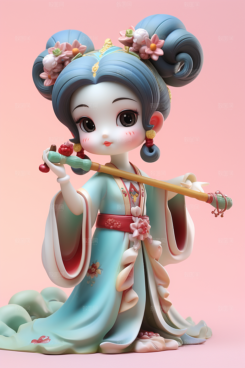 唐风人物3DIP形象模型