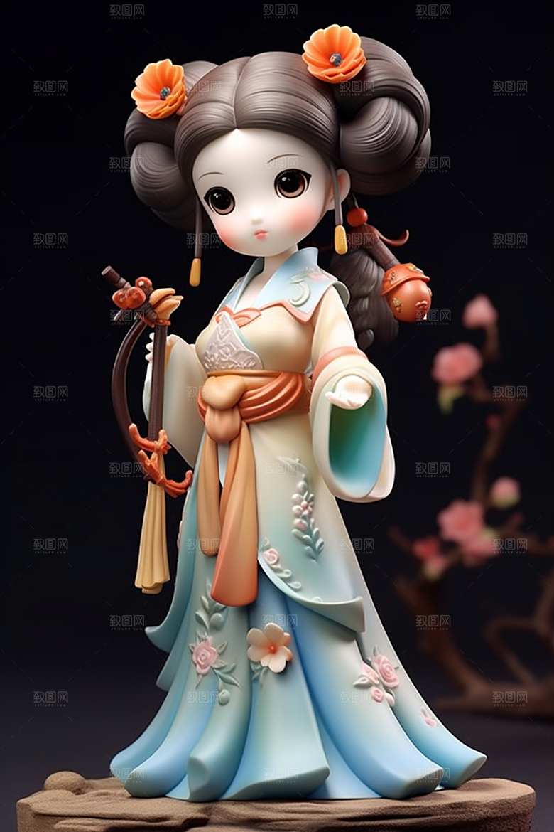 唐风人物高清古代女子模型