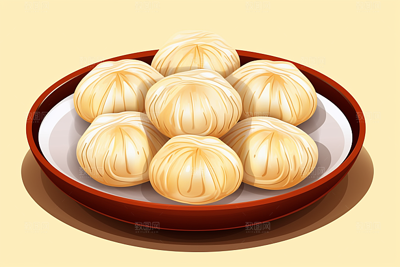 糖瓜粘小年春节美食插画