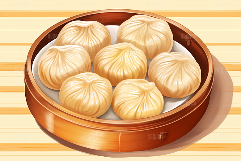 糖瓜粘美味春节美食插画