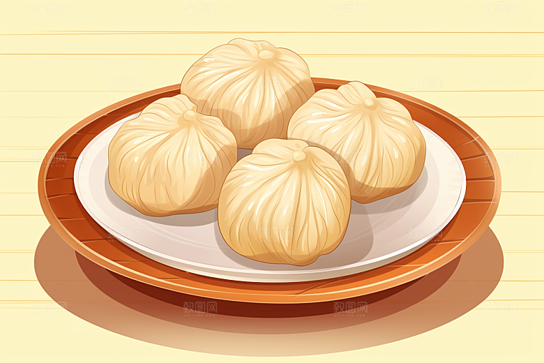 糖瓜粘中国风手绘美食插画