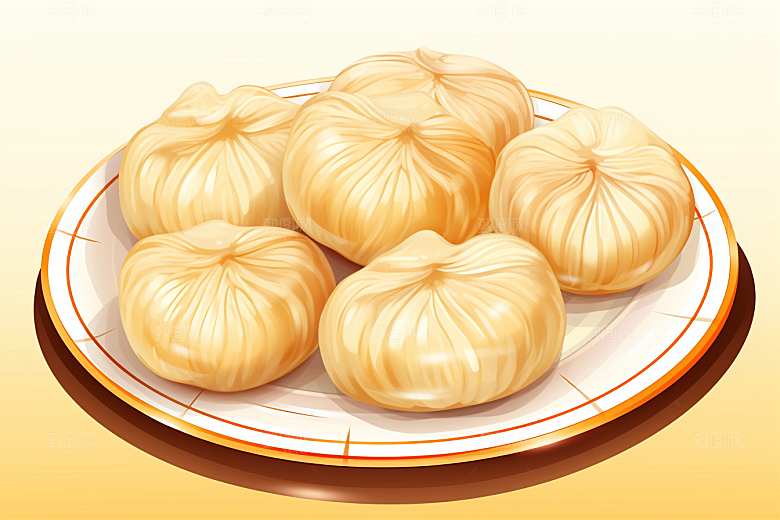 糖瓜粘春节中国风美食插画