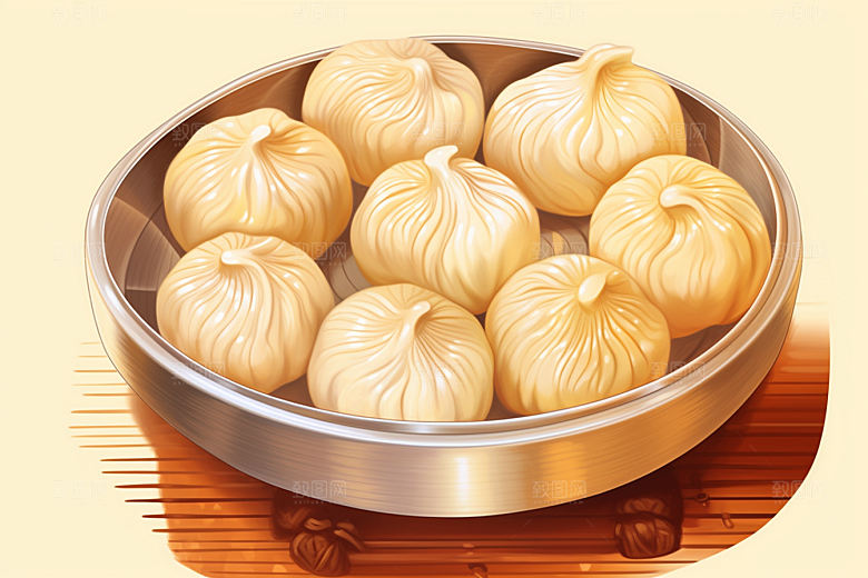 糖瓜粘新年民俗美食插画