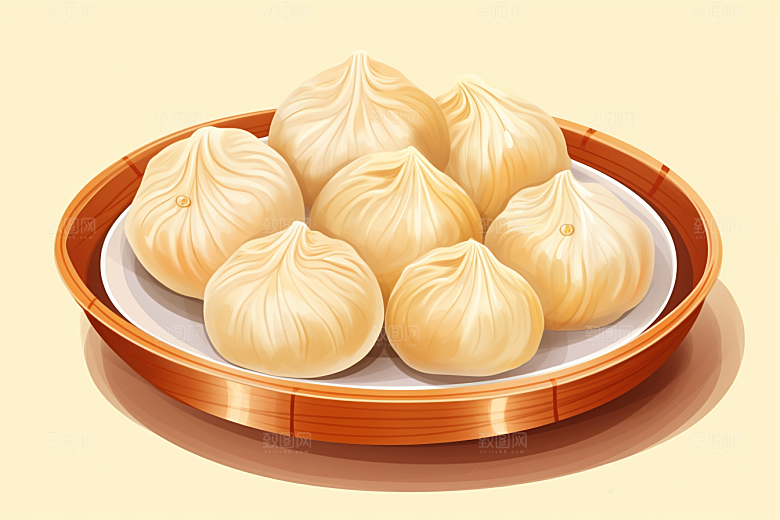 糖瓜粘小年民俗美食插画