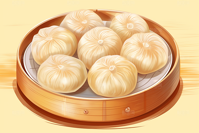 糖瓜粘喜庆民俗美食插画