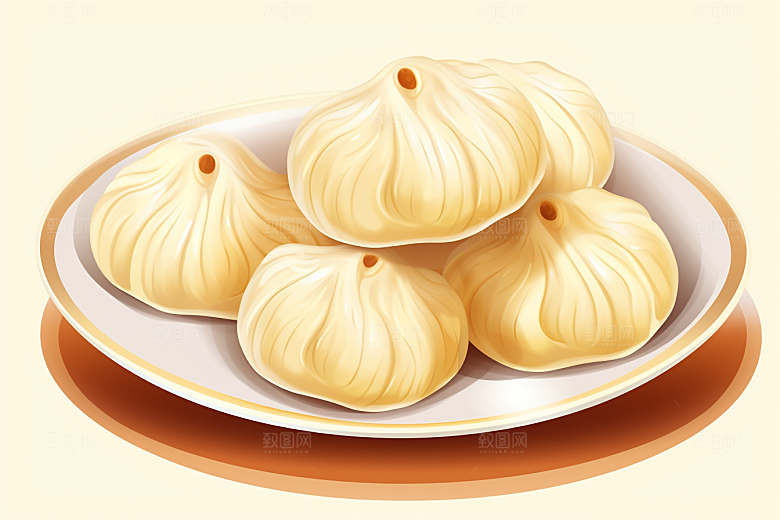 糖瓜粘传统迎灶王美食插画