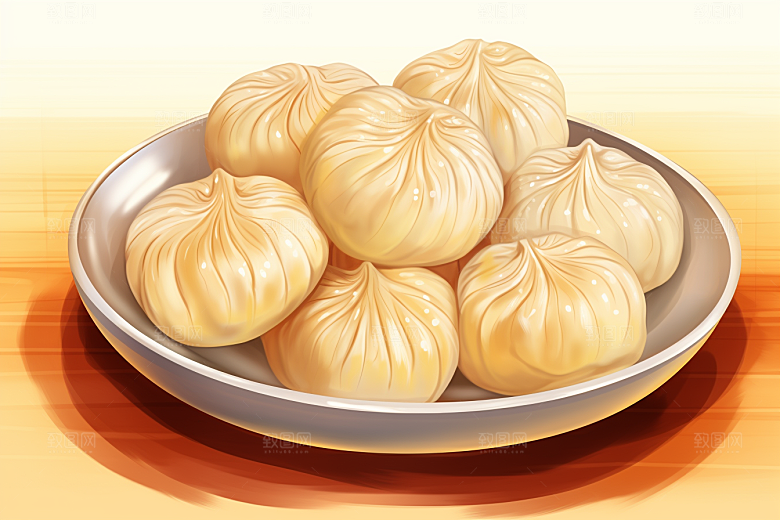 糖瓜粘中国风春节美食插画