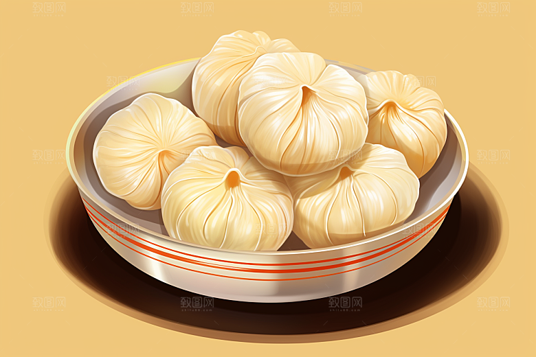 糖瓜粘民俗春节美食插画