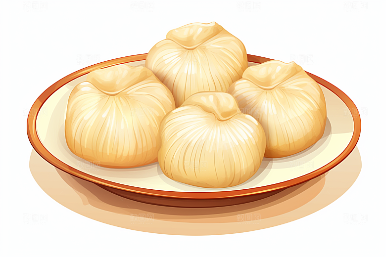 糖瓜粘民俗迎灶王美食插画