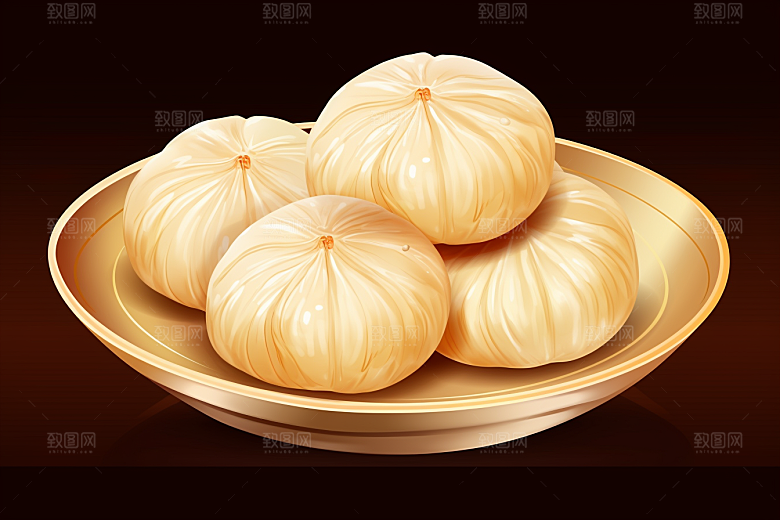 糖瓜粘迎灶王小年美食插画