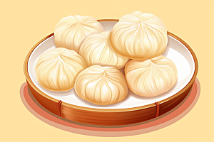糖瓜粘中国风美味美食插画