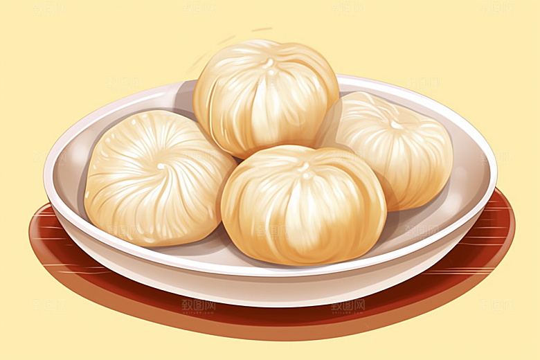 糖瓜粘美味新年美食插画