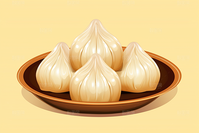 糖瓜粘喜庆手绘美食插画