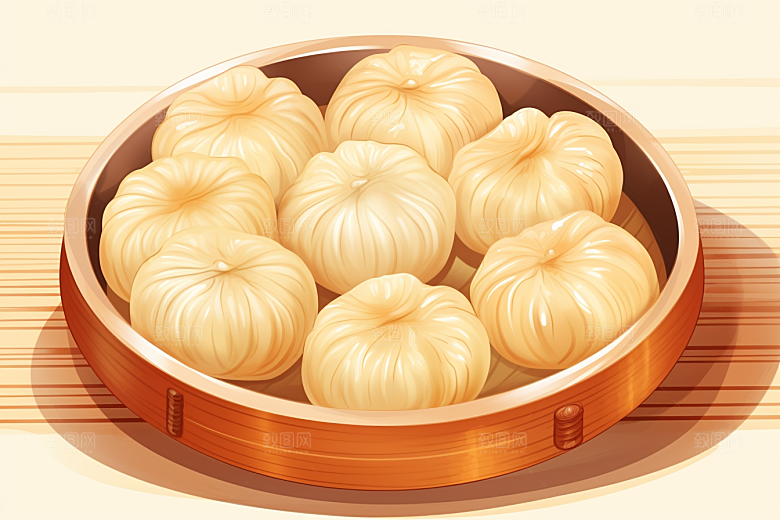 糖瓜粘新年小年美食插画