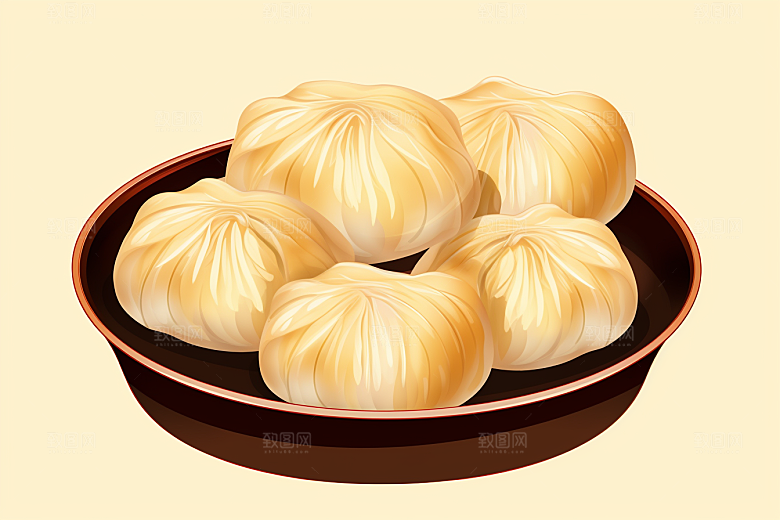 糖瓜粘迎灶王民俗美食插画