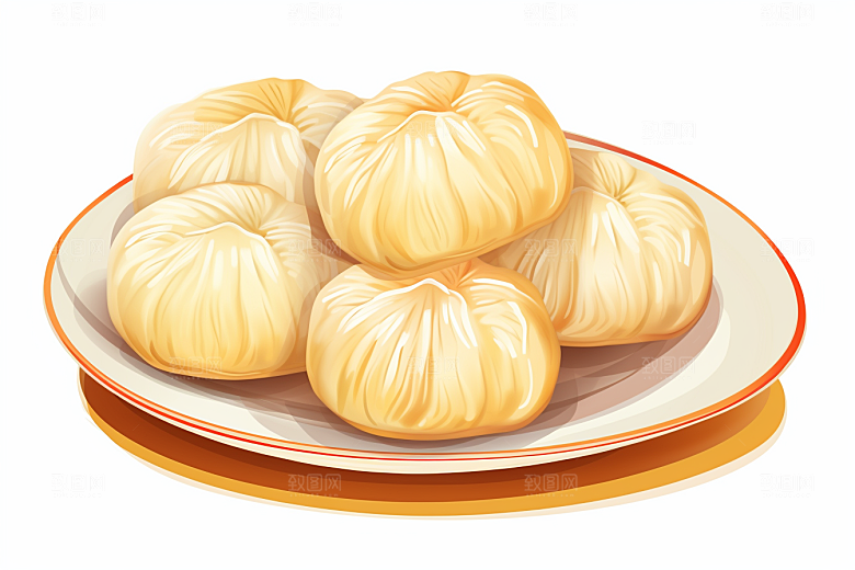 糖瓜粘手绘传统美食插画