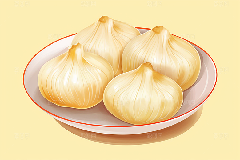 糖瓜粘民俗迎灶王美食插画