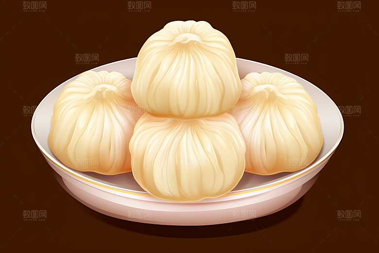 糖瓜粘新年喜庆美食插画