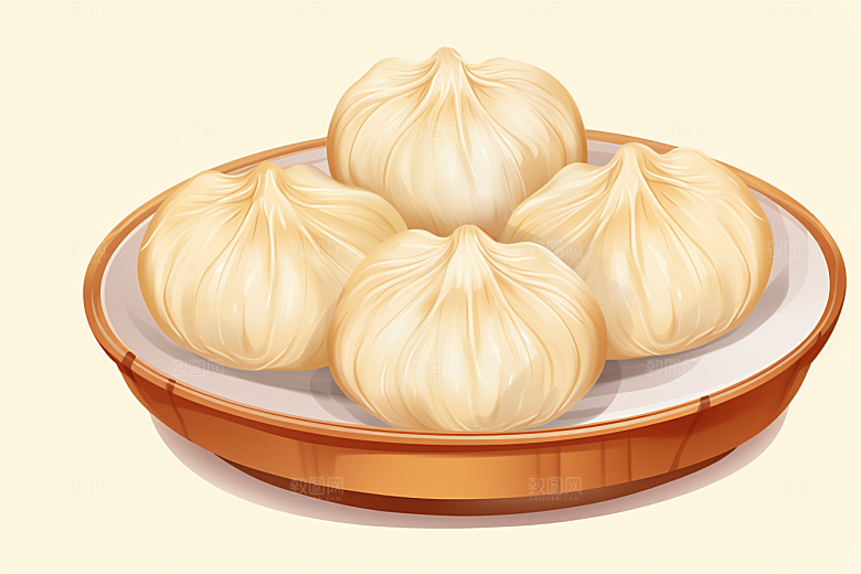 糖瓜粘传统手绘美食插画